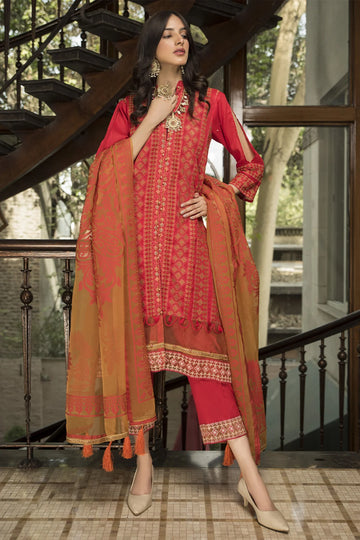 Gulbagh- Unstitched-3 Piece- D11