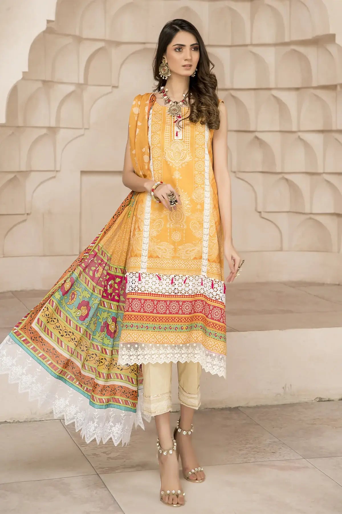 Rashk-e-gul-Unstitched-3 Piece-D01